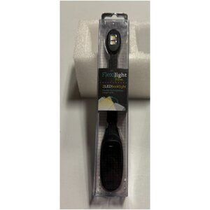 Flexilight Xtra Black Dots LED Clip-On Book Light Twin LED